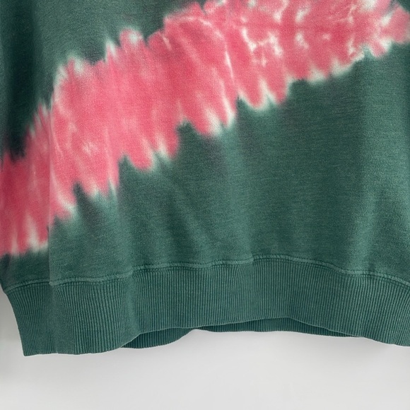 WILDFOX Watermelon Wash Sommers Sweatshirt Size Medium Green and Pink Tie-Dye - Picture 14 of 17